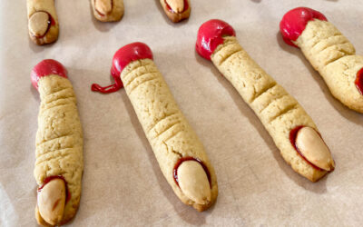 dita di strega insanguinate – biscotti di Halloween