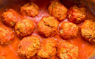 Polpette di carne al sugo non fritte