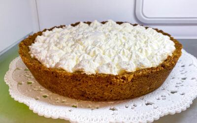 Torta alla zucca con crema allo yogurt greco