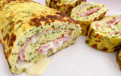 Rotolo di frittata con zucchine