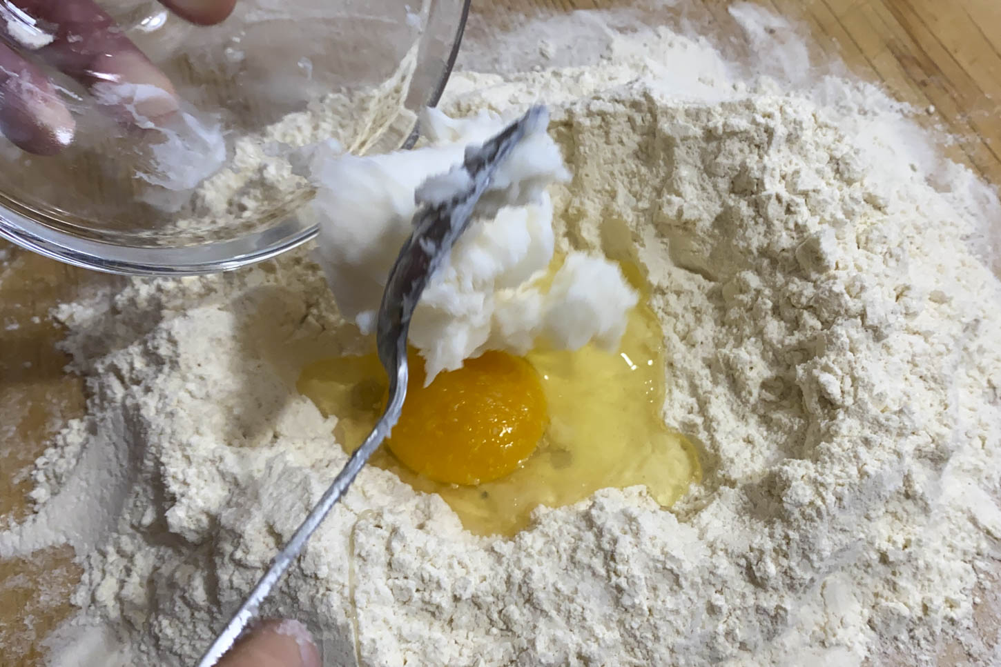 flour egg lard